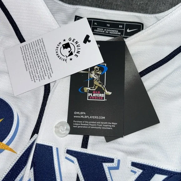 Wander Franco Tampa Bay Rays Nike Jersey - White Size XL‎ MLB Baseball NWT - Picture 6 of 10